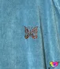 Sweats à capuche pour hommes Sweatshirts 2023 Bleu Gris Aiguilles Tra Sweat à capuche Hommes Femmes 1 Vintage Velvet Butterfly AWGE Pullsyolq
