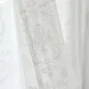 Cortinas de tule bordado branco para sala de estar Cortina transparente europeia de luxo para salão Rideaux Voilage Tratamento Home Personalize 240110