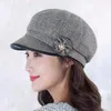 Bérets Mode Femmes Béret Chapeaux Hiver Chaud Casual Casquette Polaire Chapeau Octogonal Laine Bonnet Tricoté