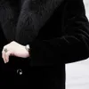 Vinter- och höstdjockad varm mode faux pälspäls män långärmad manlig lyxdesigner fluffig jacka z75 240110