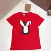 Jungen Designer-Kleidung, klassischer Druck, Rundhals-T-Shirt, Sommer-Kinder-Kurzarm-T-Shirt, Luxus-Mädchen-Kleidung aus reiner Baumwolle CSD2401112-6