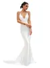 Casual Dresses Zoctuo White Strap Formal For Women Evening Party Sexy Backless V Neck Slim Fit Vestidos Bodycon Cocktail