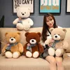 Kawaii 4 Colors Teddy Bear With Scarf Stuffed Animal Bear Plush Toys Doll Pillow Kids Lovers Birthday Baby Gift 240111