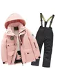 Children's Ski Suit Boys and Girls Medium and Large Children Snow Travel Skiing Professional Set 240111