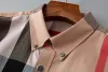 ropahombre turn Chemises habillées de luxe pour hommes Mode Casual Business Social et Cocktail Shirt Marque Printemps Automne Minceur Les vêtements les plus à la mode Si