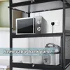 Kitchen Storage Pots And Pans Cabinet Spoon Holder For Organization Plate Rack Organizer Shelf Microwave Stand Dish