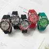 2021 Ny Tiktok Gold Boat Non Mechanical Watch Business Rubber Net Red and Hard Voice Live Quartz Watch.