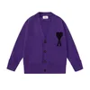 desiger Paris Alexandre Mattiussi Oversized Heart Wool Cardigan Sweater