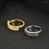 Cluster Rings European And American Personality Fashion Street Shooting Rock Hip-hop Style Octopus Beard Men's Titanium Steel Ring