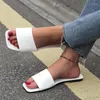 Slippers Women Shoes 2024 Summer Thick Soled Solid Color Flat Beach Open Heel Toe Flop Summer Hot With Box