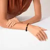 Armbanden 2023 Nieuwe Natuurlijke Geslepen Tijgeroog Steen Armband Koper Micro Ingelegd Zirkoon Heren Obsidiaan Kralen Armband Sieraden Gift