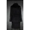 Wepbel svartvita gotiska jackor kappa överrock vinter menskläder imitation päls lång dike kappa män trendiga pälsjackor 240110