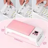 UV LED -nagellampa för naglar Gel 72W Professionell Manicure Dryer med armstöd 240111