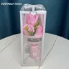 3バレンタインデーギフトローズ人工花花嫁ブーケウェディングデコレーションソープインハンドゲストピンクの花240111