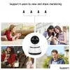 Câmeras IP Wifi Câmera Vigilância 720P HD Night Vision Two Way O Vídeo Sem Fio Cctv Baby Monitor Home Security System Drop Deliver Dhnxz