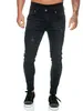 Jeans pour hommes Créateur de mode hommes jean rétro bleu Stretch coupe ajustée peint déchiré jean hommes Style coréen Vintage pantalon Denim décontracté Hombre J240111