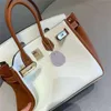 Borse firmate Totes moda di lusso 2023 nuova borsa in pelle con strato superiore color block con borsa modello litchi borsa da donna moda borsa a tracolla singola