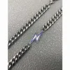 Gag Street Cuban-Halskette für Herren mit leuchtendem Anhänger, einfache und vielseitige Halskette mit fortschrittlicher Schwerindustrie-Textur, nicht verblassend