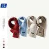 Écharpes simples et polyvalentes écharpe tricotée douce et mince pour hommes femmes en automne hiver mélange de laine mode version coréenne