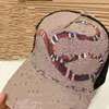 Casquette de baseball en toile avec lettre G classique, chapeau de styliste pour hommes et femmes, casquette de golf de haute qualité, Hip Hop classique de luxe, chapeau G avec lettres à rayures, chapeau de soleil