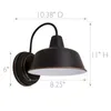 Wandlamp Geïntegreerde LED Binnen/buiten Mount Modern Industrieel Boerderij Design Huislicht 8 Inch Olie Gewreven Brons