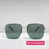 デザイナーのサングラス春と夏の新しいメタルボックスは、インターネットで人気のある女性のための小さなサングラスを示しています同じスタイルYangshulin Street POファッションサングル