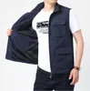 Весенне-осенняя мужская уличная сумка с несколькими сумками для спортивной фотографии, повседневный жилет, свободный размер, куртка-куртка, пальто