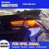 Bil Taillight Assembly Dynamic Streamer Turn Signal Indicator för Opel Buick Regal LED TAIL LIGHT 17-21 Broms Omvänd parkeringsljus