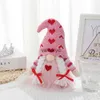 Decorative Objects Figurines Valentine Gnomes Decor Christmas Swedish Tomte Plush Tiered Tray Decorations Home Ornaments Pink Knitted Figurinevaiduryd