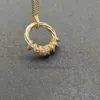 Joli collier de créateur de bijoux ras du cou torsadé or marque argent 2 couleurs colliers pendentif rond déclaration chaîne de luxe femmes bijoux