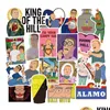 Skate Accessories 50st King of the Hill Stickers för skateboard bärbara vattenflaskor CAR CUP COMPOR MOBIL TELEFONE KIDS GENTER D OT9DV