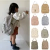 KS أطفال الكتف Baby Boy Boy Girl Schoolbag Toddler Cute Backpack Backpack Adult Carving Facs Admitergarten Kids Go to School Gift 240111