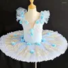 Stage Wear 2024 Ballet tutu Swan Lake Pancake Dress Girl Child Ballerina Performance Dance Costume per bambini per adulti