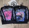 Hellstar Tee Shirts Designer Shirt met lange mouwen Brain Gedrukt Heren Plus t-shirt Rapper Heavy Craft Unisex T-shirts Tops Dames Oversized Zwart T-shirt