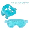 Drop Ice Gel Gezichtsmasker Koude Therapie Slaapmasker voor Hoofdpijn Donkere Kringen Behandeling Huidverzorging Tool 240111