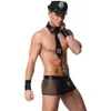 Porno Männer Unterwäsche Sexy Uniform Cosplay Dessous Erotische Kostüme Erwachsene männer Sex Rolle Spielen Porno Kleidung Hut Set 240110