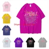 Men's T-Shirts Vintage Printing Sp5der 555555 Angel Number T Shirt Men Women B Quality Spider Web Pattern T-shirt Top Tees G230427 66XK