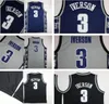 College Georgetown Hoyas Allen Iverson Jerseys University Uniforms White Black Sports Jersey Dikembe Mutombo Embroidery Anthony Sp9870520