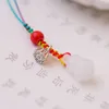 Keychains Chinese Good Luck Small Gourd Mobile Phone Straps Charm Cute Lanyard Hand Rope Kawaii Keychain Fashion Pendant Hanging