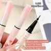 6 colori penna eyeliner liquido ultrafine trucco rosa marrone sdraiato baco da seta matita duraturo impermeabile cosmetici ad asciugatura rapida 240111