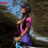 Sets Kafitt New Triathlon Anzug Ladies Cycling -Anzug Set Kurzarm Cycling Jersey Lotard Jumpsuit Macaquinho Ciclismo Feminino