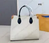 Designer Tote Bag Women On Totes The Go Shopping Handbag GM MM PM Luxury Högkvalitativ axel Crossbody Väskor stor kapacitet Plånbok Portfölj damer Satchels