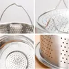 Double Boilers Stainless Steel Steamer Rack Insert Stock Pot With Handle Steaming Tray Rice Pressure Cooker Basket Kitchen Cooking Tool