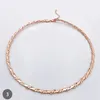 Torques Fashion Jewelry Necklaces For Women Rose Gold Color Necklace vergoldete Halskette Schmuck indisch