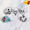 Hot Lapel Pins Tea Bottle Skull Jeans Pizza Rose Enamel Pins for Kids Cute Brooch Animal Badges Women Men Shirt Lapel Jewelry