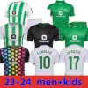 Joaquin Isco Real Betis Soccer Jerseys 23 24 A. Dioo Bellerin Ezzalzo Fekir Football Dorts Men Kit Kids and Girls Football Kit