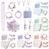 Kit de Bracelets pour femmes, accessoires de fabrication de bijoux, ensemble de breloques en métal pour enfants, perles macroporeuses faites à la main, tendance, chaîne à main, nouveau