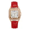 Tiktok Live Watch Square Women's Women's Rome Two-Piece Set Wristwatch