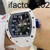 Jf RichdsMers Watch Factory Superclone Mills WrIstwatches Watches Sports Watches Mens RM030 White Ceramic Limited Edition Mens Fashion Leisure Sports W