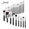 Jessup pinceaux de maquillage ensemble fond de teint poudre professionnel maquillage brosse Contour mélangeur fard à paupières Blush 25 pièces chèvre synthétique T175